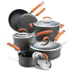Rachel Ray 10-Piece Classic Brights Hard Anodized Nonstick Cookware Set