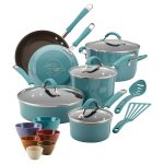 Rachel Ray 18-Piece Cucina Nonstick Cookware and Prep Bowl Set