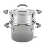 Rachel Ray 3-Quart Classic Brights Nonstick Covered Steamer Set
